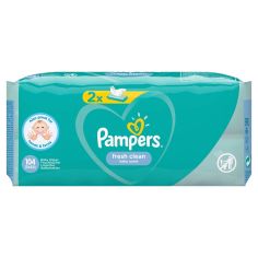 Акция на Детские салфетки Pampers Fresh Clean Duo, 2x52 шт. от Auchan