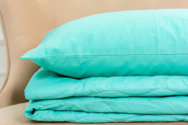 Акция на Летний спальный набор 2680 Bamboo 11-2208 Mint одеяло и наволочки MirSon 155х215 см от Podushka