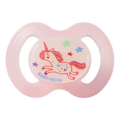 Акція на Пустышка Baby-Nova Unicornio Pink р. 2 24242-3 ТМ: BABY-NOVA від Antoshka