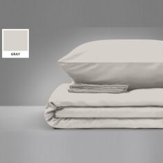 Акция на Комплект постельного белья MirSon Бязь Premium Light Gray 110х140 (2200000948854) от Rozetka UA