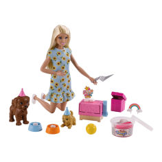 Акція на Ляльковий набір Barbie Вечірка для цуценят (GXV75) від Будинок іграшок