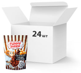 Акция на Упаковка попкорна Funny Sheep в шоколадной карамели 90 г х 24 шт (14820196720017) от Rozetka