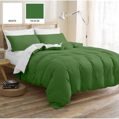 Акция на Комплект постельного белья MirSon Бязь Premium Green Diego 143х210 (2200000948984) от Rozetka UA