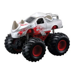 Акція на Машинка Maisto Earth shockers Носоріг біло-червона інерційна (21144/21144-17) від Будинок іграшок
