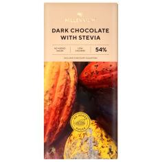 Акция на Шоколад черный Millennium со стевией, 54%, 100 г от Auchan