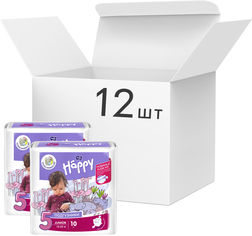 Акция на Упаковка детских подгузников Bella Baby Happy Junior 12-25 кг 12 пачек по 10 шт (BB-054-JU10-015/BB-054-JU10-021) от Rozetka
