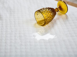 Акція на Наматрасник Aqua-stop Jacquard резинки по углам Ecotton 180х200 см від Podushka
