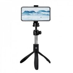 Акція на Селфи палка Selfie Stick K05 Монопод-штатив универсальный для смартфона камеры фотоаппарата с пультом Bluetooth Black від Allo UA
