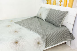 Акція на Летний спальный комплект 2410 EcoSilk 19-2491 Leone одеяло, простынь и наволочки MirSon 172х205 см від Podushka