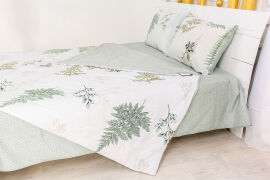 Акция на Летний спальный комплект 2407 EcoSilk 17-0006 Donata одеяло, простынь и наволочки MirSon 155х215 см - 2 шт от Podushka