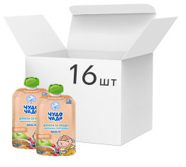Акция на Упаковка мюслей Чудо-Чадо Фрукты-ягоды без сахара с 9 месяцев 90 г x 16 шт (4820016254305) от Rozetka