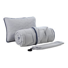 Акция на Набор подушка и одеяло Dormeo AdaptiveGO Серый  140х200 см от Allo UA