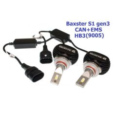 Акція на LED лампы Baxster S1 gen3 HB3 (9005) 6000K CAN+EMS (2 шт) від Allo UA