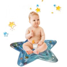 Акція на Развивающий игровой детский водный надувной коврик с водой и рыбками акваковрик звезда (5678910) від Allo UA