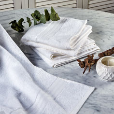 Акция на Махровое полотенце Charm Exclusive Karaca Home beyaz белое 85х150 см от Podushka