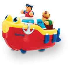 Акция на Игрушки для купания Tommy Tug Boat bath toy Буксирная лодка Wow Toys 04000 от Podushka