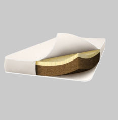 Акція на Матрас детский беспружинный Viall BabySleep Eco Latex 60х120 см высота 8 см від Podushka