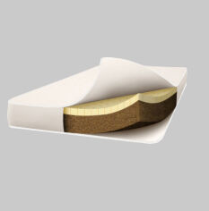 Акція на Матрас детский беспружинный Viall BabySleep Eco Latex 60х120 см высота 12 см від Podushka