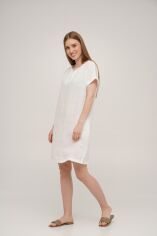 Акция на Платье льняное короткое Linen SoundSleep белое S от Podushka