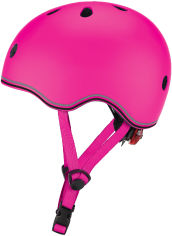Акція на Шлем защитный детский Globber Evo Lights с фонариком 45-51 см Розовый (506-110) від Rozetka UA