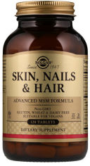 Акція на Solgar Skin, Nails & Hair, Advanced Msm Formula, 120 Tabs Вітаміни для волосся, шкіри і нігтів від Y.UA