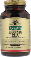 Акція на Solgar Tonalin CLA, 1300 mg, 60 Softgels Тоналин КЛК від Y.UA