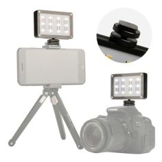 Акция на Накамерный свет Ulanzi Cardlite 12 светодиодов резьба 1/4" два светофильтра для смартфонов видео-экшн камер (F_4058-11784) от Allo UA