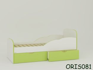 Акция на Кровать Oris Selena от 2-х лет 160x70 Бело-зеленый от Stylus