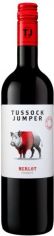 Акция на Вино Tussock Jumper, Merlot, 13.5%, красное сухое, 0,75 л (PRV3760204540210) от Stylus