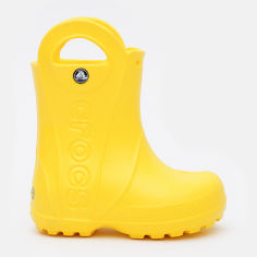Акция на Резиновые сапоги Crocs Handle Rain Boot Kids 12803-730-C11 28 Yellow (0883503861268) от Rozetka UA