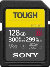 Акция на Карта памяти Sony SDXC 128GB C10 UHS-II U3 V90 R300/W299MB/s Tough (SFG1TG) от MOYO