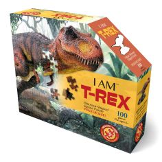 Акция на Пазл I am Динозавр Тиранозавр 100 элементов (4014) от Будинок іграшок