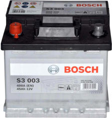 Акция на Автомобильный аккумулятор Bosch 6СТ-45 (S3003) 45 Ач (+/-) Euro 400 А (0 092 S30 030) от Rozetka UA