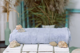 Акция на Махровое полотенце 5007 SoftNess Lavender Mirson 40х70 см от Podushka