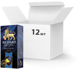 Акция на Упаковка чая черного с добавками пакетированного Richard King's Tea №1 25 пакетиков х 12 шт (4823063701891) от Rozetka UA