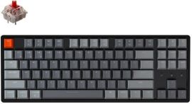 Акция на Клавиатура Keychron K8 Aluminum Frame 87 keys, Gateron Red, Hot-Swap, RGB, Black (K8J1_Keychron) от MOYO