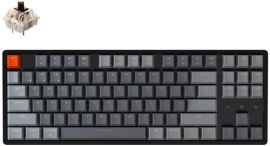 Акція на Клавиатура Keychron K8 Aluminum Frame 87 keys, Gateron Brown, Hot-Swap, RGB, Black (K8J3_Keychron) від MOYO