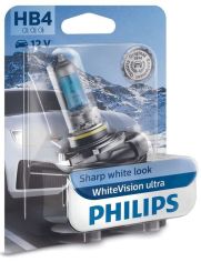 Акция на Лампа галогенная Philips HB4 WhiteVision Ultra от MOYO
