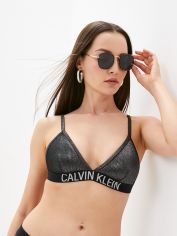 Акция на Верхняя часть купальника Calvin Klein Underwear Fixed Triangle-Rp KW0KW01579-BEH XS Черная (8719854030904) от Rozetka UA