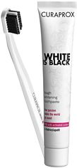 Акция на Набор Зубная паста отбеливающая Curaprox White is Black с активированным углем и гидроксиаппатитами 90 мл + Ультра-мягкая зубная щетка (7612412423693) от Rozetka