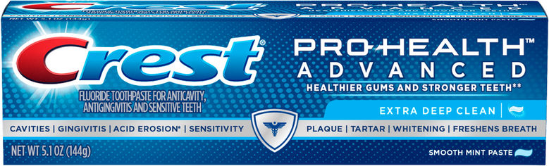 Акція на Уходовая зубная паста Crest Pro-Health Advanced Extra Deep Clean Mint DCF 144 г (37000976677) від Rozetka UA