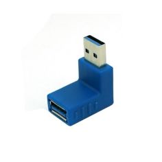Акция на Переходник оборудования Lucom USB3.0 A M / F угловой 90 ° вверх Up синий (62.04.0304) от Allo UA