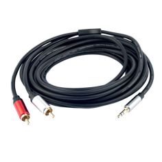 Акция на Кабель  ProfCable1-500  3.5mm Stereo Plug to 2×RCA Plugs, 5 м от Allo UA