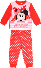 Акція на Пижама (футболка с длинными рукавами + штаны) Disney Minnie RH0371.I00.B 86 см Красная (3609082899237) від Rozetka UA