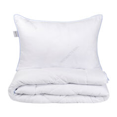 Акция на Набор одеяло с подушкой Antibacterial Karaca Home белый 155х215 см от Podushka