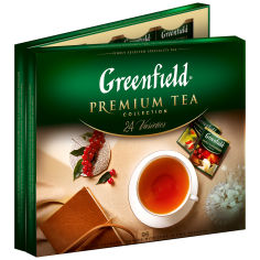 Акция на Набор-ассорти чая Greenfield Premium Tea Collection, 24x96 шт. от Auchan