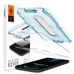 Акция на Защитное стекло Spigen для iPhone 12/12 Pro tR EZ Fit (2Pack) от MOYO