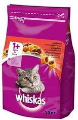 Акция на Сухой корм для взрослых кошек Whiskas с говядиной 14кг (5900951014345) от Stylus