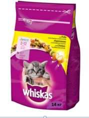Акция на Сухой корм для котят Whiskas с курицей 14кг (5900951014369) от Stylus