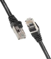 Акция на Патч-корд 2E Cat 6, S-FTP, RJ45, 4Х2 27AWG, 7/0.14 Cu, 0.50 m, PVC, Black (2E-PC6SFTPCOP-050BK) от MOYO